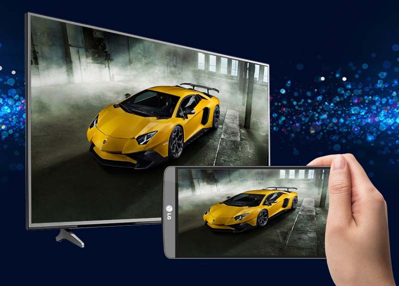  Smart Tivi LG 55 inch 55UH617T - Chiếu màn hình điện thoại lên tivi
