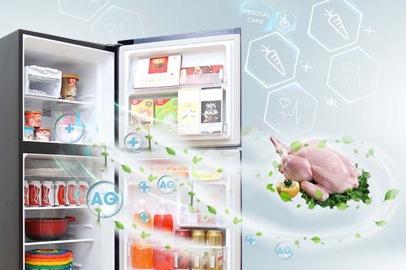 Công nghệ khử mùi Ag Clean của tủ lạnh Panasonic NR-BN201GKVN Công nghệ khử mùi Ag Clean của tủ lạnh Panasonic NR-BN201GKVN