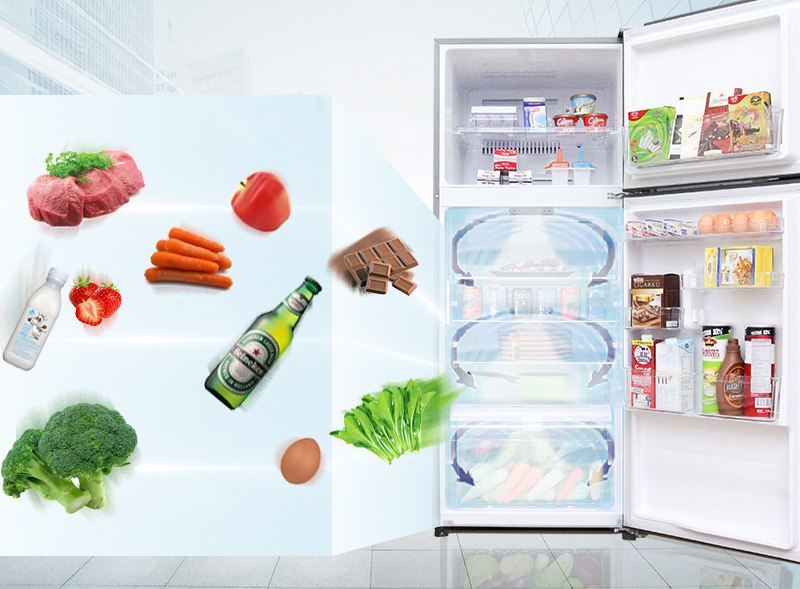 Làm lạnh đồng đều nhờ luồng khí lạnh vòng cung Làm lạnh đồng đều nhờ luồng khí lạnh vòng cung