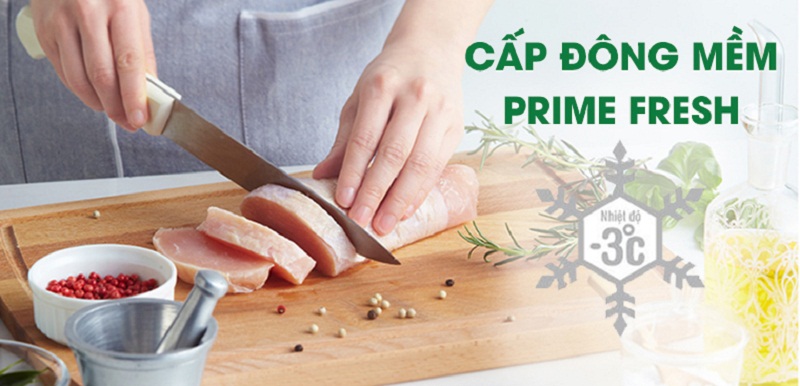 Ngăn PrimeFresh cấp đông mềm tiện lợi Ngăn PrimeFresh cấp đông mềm tiện lợi