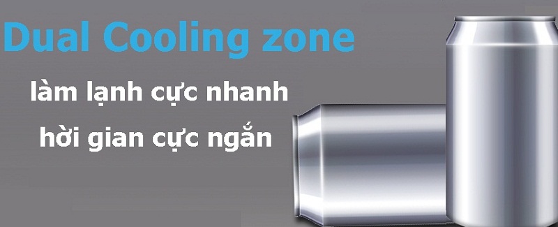 Làm lạnh thực phẩm với ngăn làm lạnh kép Dual Cooling Zone Làm lạnh thực phẩm với ngăn làm lạnh kép Dual Cooling Zone