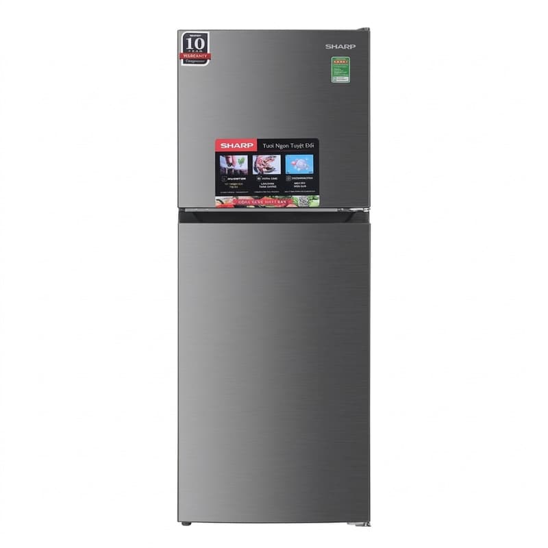Tủ lạnh Sharp Inverter 197 lít SJ-X215V-SL
