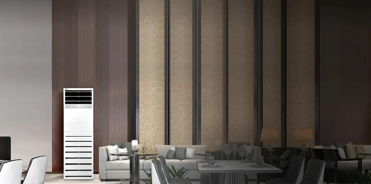 What are the benefits of purchasing LG floor-standing air conditioners?