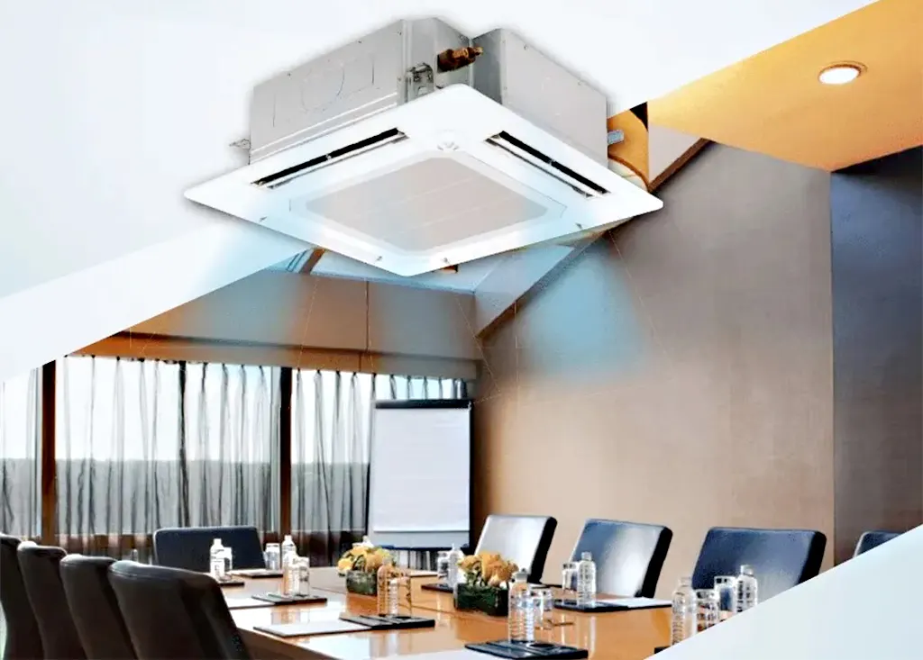 What makes Mitsubishi Electric ceiling-mounted cassette air conditioners appealing to customers?