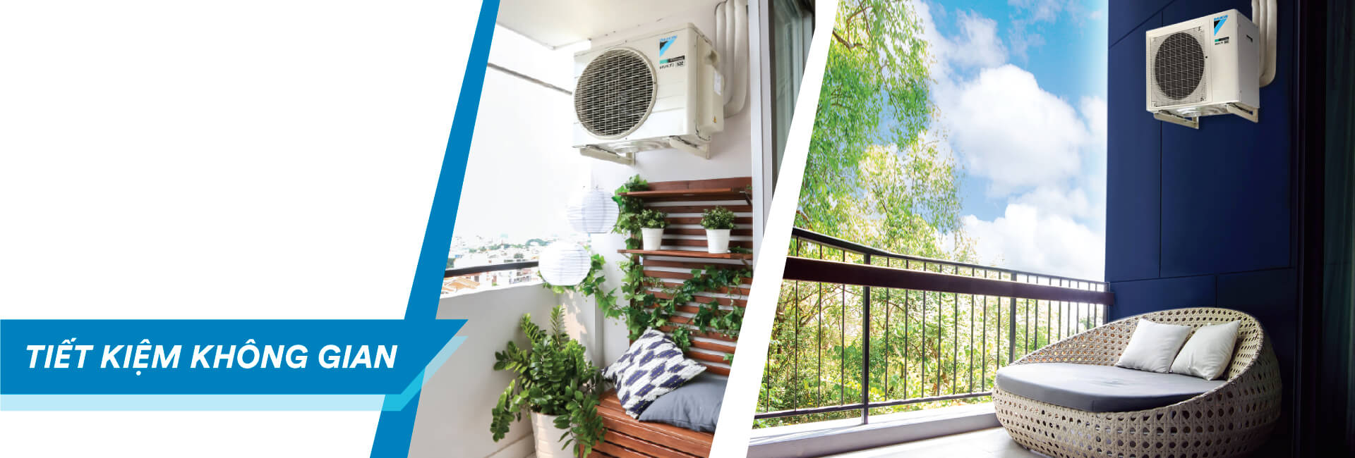 The new generation of air conditioners keeps the balcony comfortable
