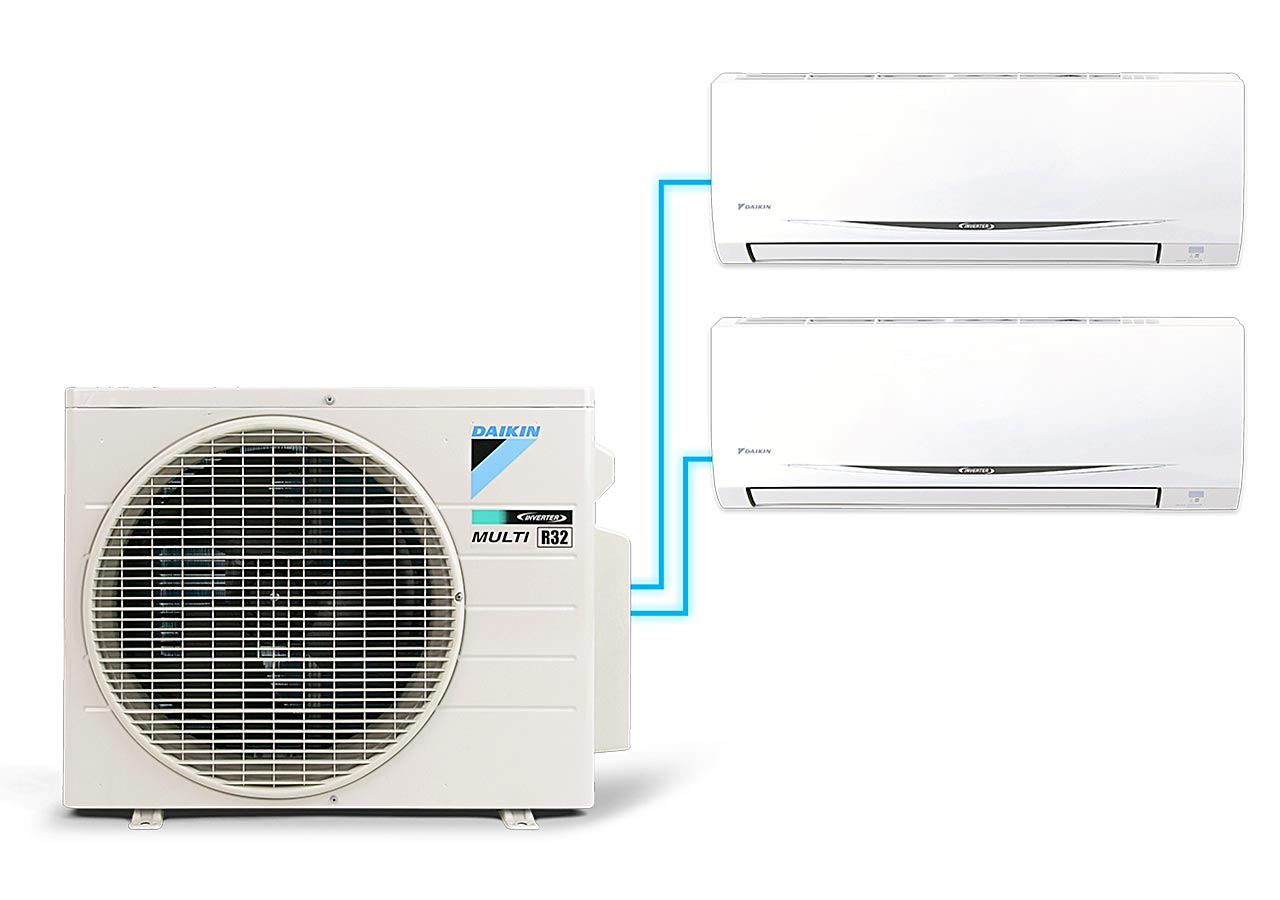 Máy lạnh Multi S Daikin MKC70SVMV/CTKC25RVMV + CTKC50SVMV Inverter 3.0 HP (3 Ngựa) (Combo Khuyến mãi)