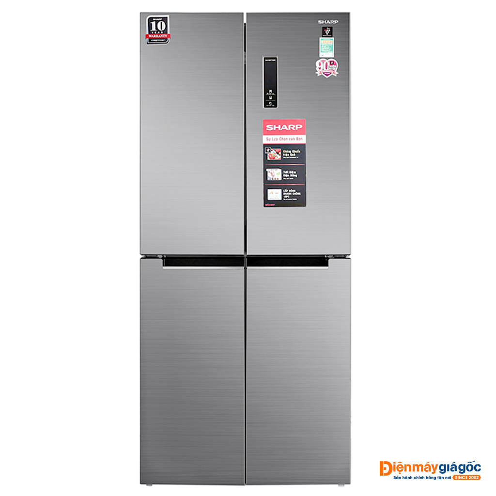Tủ lạnh Sharp Multi Door 4 cửa Inverter 401 Lít SJ-FXP480V-SL