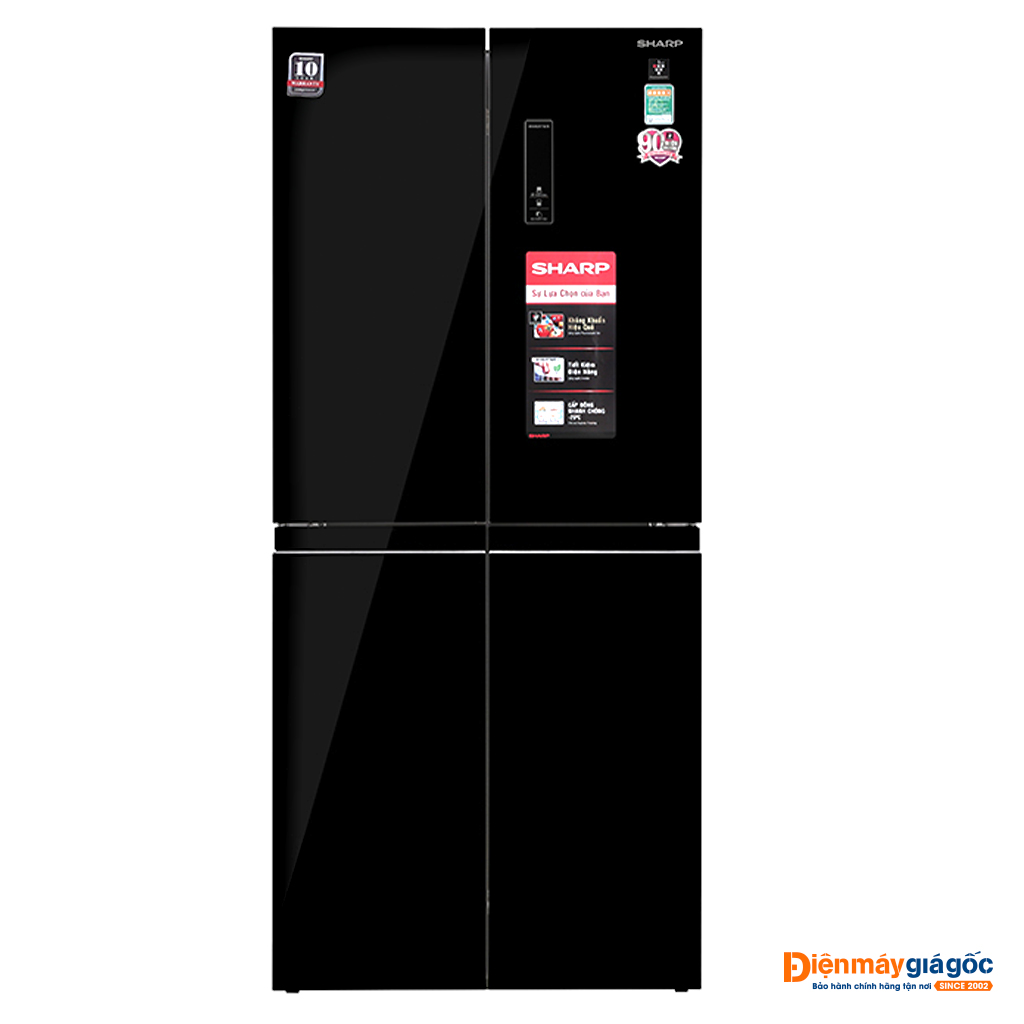 Tủ lạnh Sharp Multi Door 4 cửa Inverter 401 Lít SJ-FXP480VG-BK
