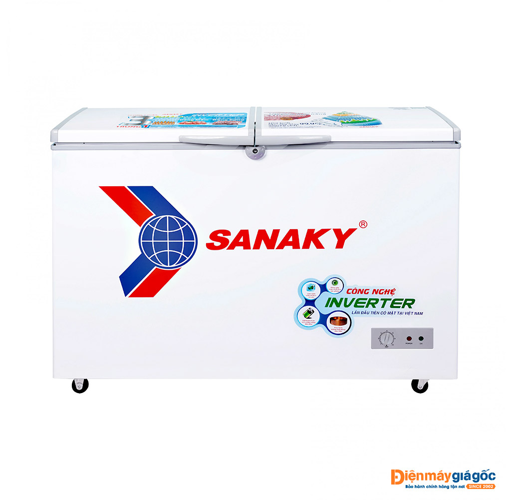 Tủ đông Sanaky inverter 270 lít VH-3699A3 - 2 ngăn