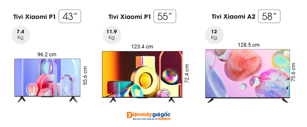 Android Tivi Xiaomi 43 inch 4K P1