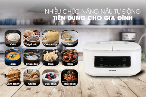 Nồi cơm điện tử Sharp KN-TC50VN-WH Trắng