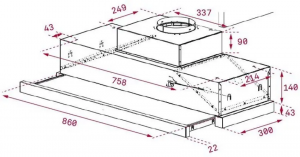 Máy hút mùi Teka CNL 9815 Plus