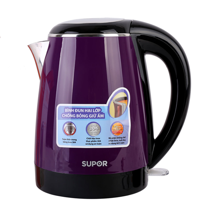 Bình đun siêu tốc Supor SWF17S18AVN Tím