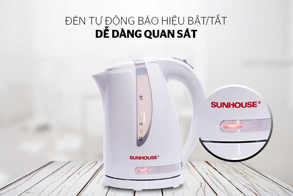 Bình đun siêu tốc Sunhouse SHD1300