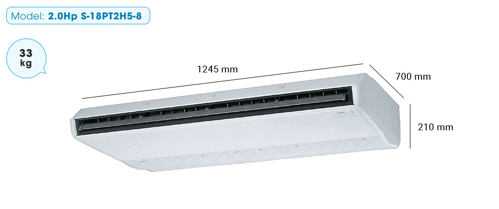 Máy lạnh áp trần Panasonic S-18PT2H5-8 inverter (2.0Hp)
