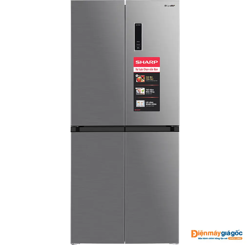 Tủ lạnh Sharp Multi Door 4 cửa Inverter 362 lít SJ-FX420V-SL