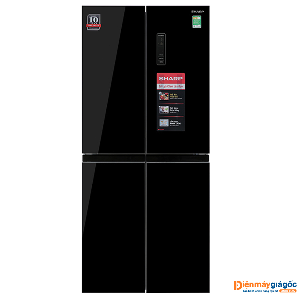 Tủ lạnh Sharp Multi Door 4 cửa Inverter 362 lít SJ-FX420VG-BK