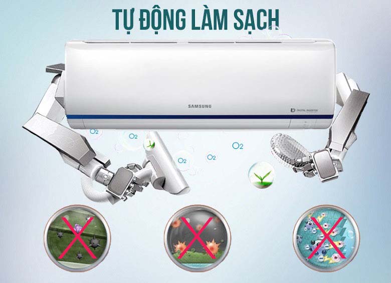 Tự làm sạch - Máy lạnh Samsung Inverter 2 HP AR18RYFTAURNSV