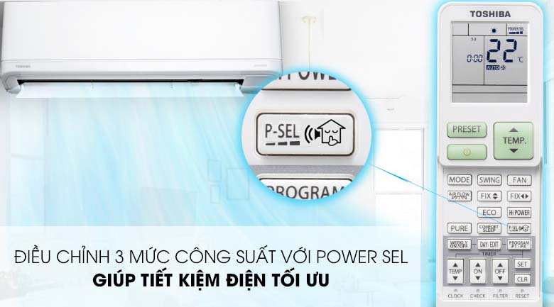 Power Sel - Máy lạnh Toshiba Inverter 1.5 HP RAS-H13J2KCVRG-V Mẫu 2019