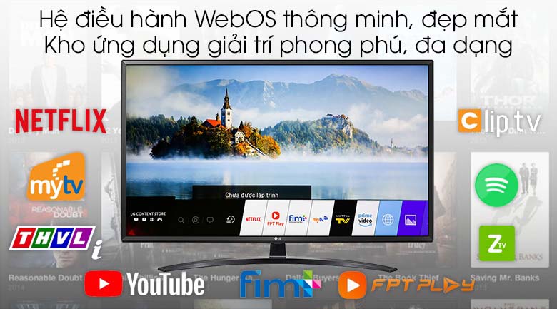 Smart Tivi LG 4K 49 inch 49UM7400PTA - WebOS