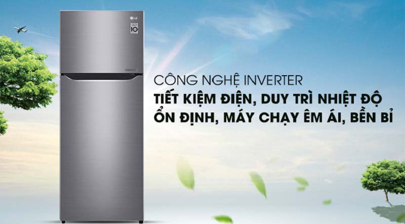 Tủ lạnh LG Inverter 209 lít GN-M208PS - Tiết kiệm điện hiệu quả với công nghệ Inverter 