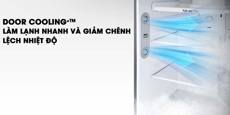 DoorCooling+ - Tủ lạnh LG Inverter 315 lít GN-D315S