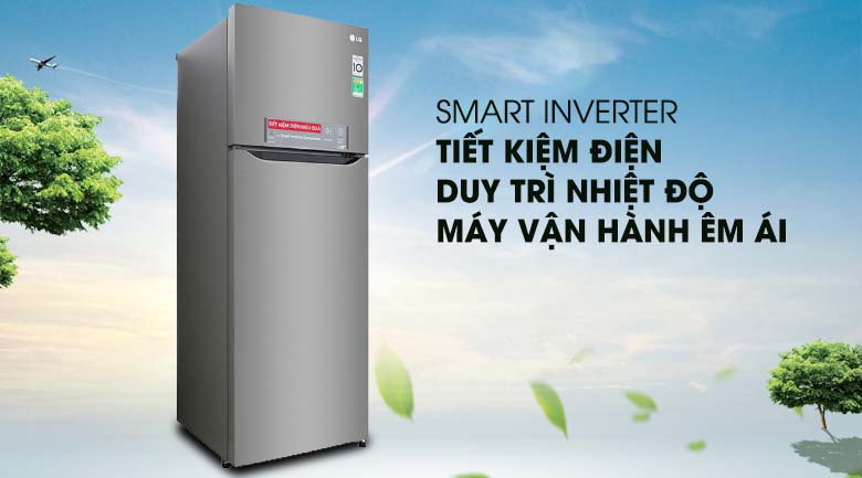 Công nghệ Inverter - Tủ lạnh LG Inverter 315 lít GN-M315PS