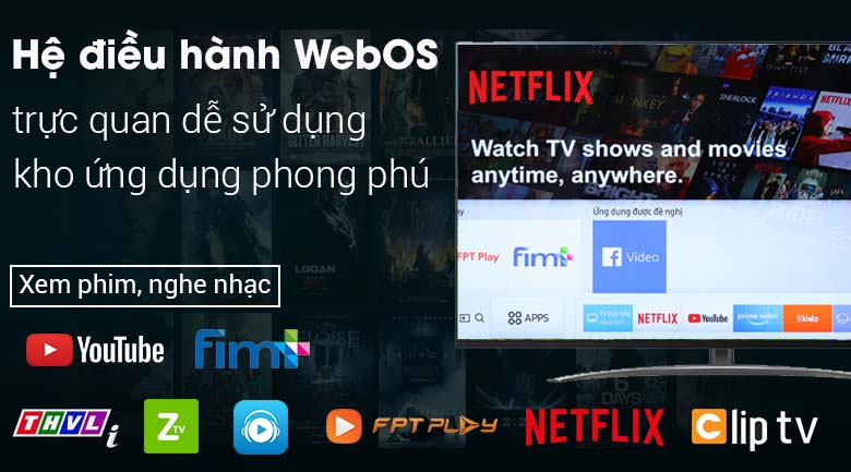 Hệ điều hành WebOS 4.5 sử dụng dễ dàng