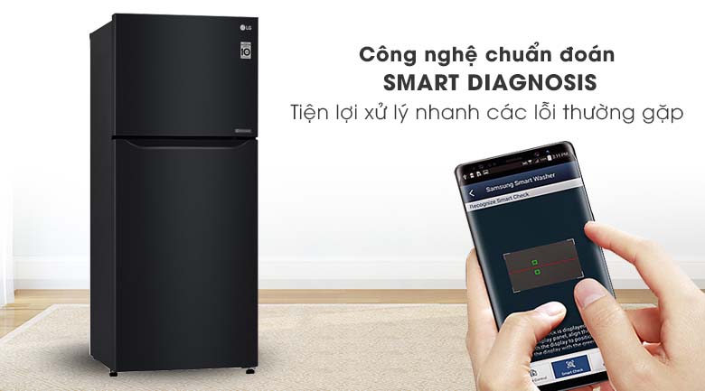 Tủ lạnh LG Inverter 393 lít GN-B422WB-Tiện lợi bởi công nghệ chuẩn đoán lỗi thông minh Smart Diagnosis 