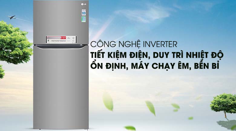 Công nghệ Inverter - Tủ lạnh LG Inverter 393 lít GN-M422PS