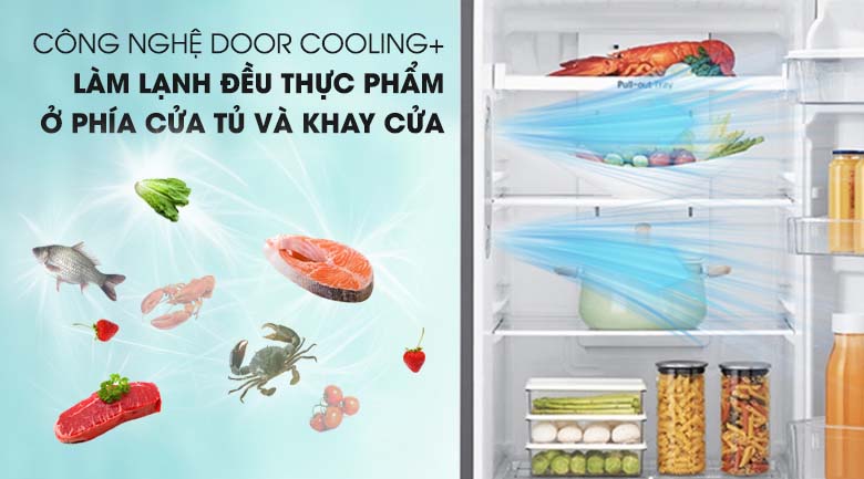 Công nghệ DoorCooling+ - Tủ lạnh LG Inverter 393 lít GN-M422PS