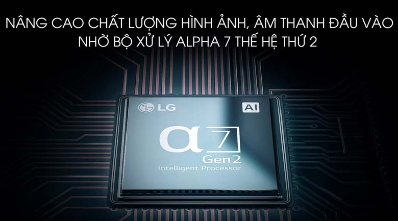 Bộ xử lý Alpha 7 thế hệ thứ 2 - Smart Tivi LG 4K 55 inch 55SM9000PTA