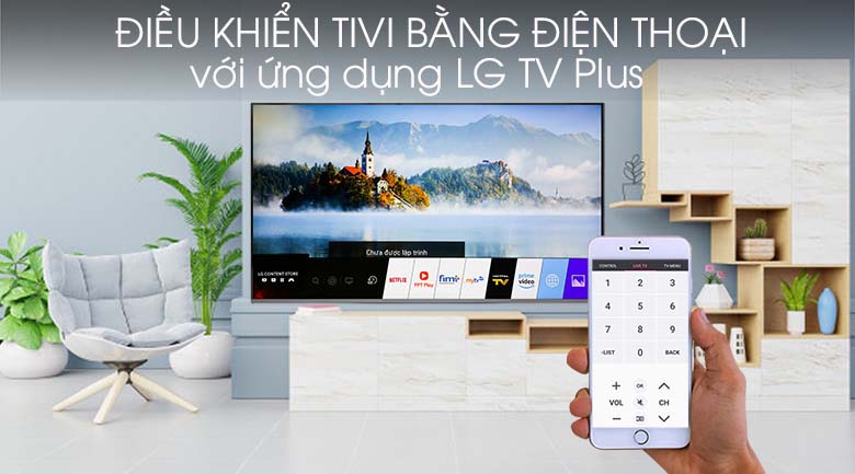 Điều khiển TV bằng điện thoại - Smart Tivi LG 4K 65 inch 65SM8100PTA Mẫu 2019