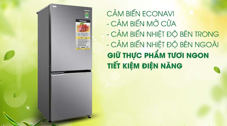 Cảm biến Econavi - Tủ lạnh Panasonic Inverter 255 lít NR-BV280QSVN