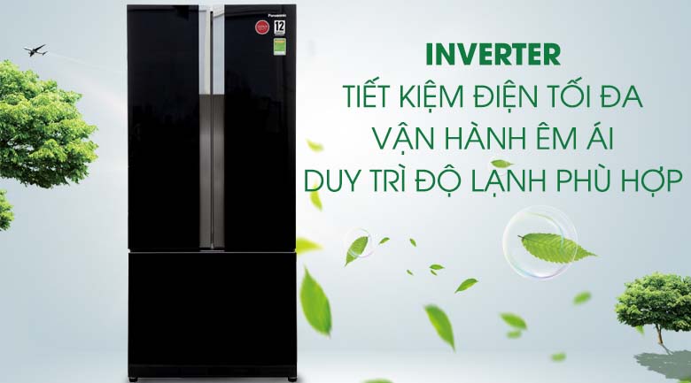 Công nghệ biến tần Inverter tiết kiệm năng lượng - Tủ lạnh Panasonic Inverter 491 lít NR-CY558GKV2