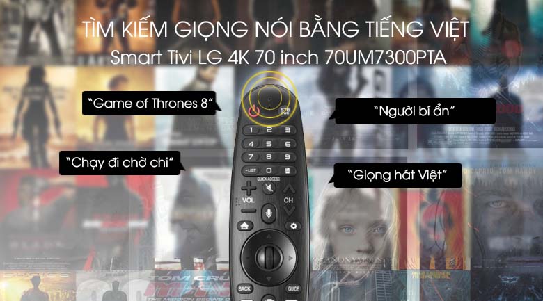 Smart Tivi LG 4K 70 inch 70UM7300PTA - Voice Search