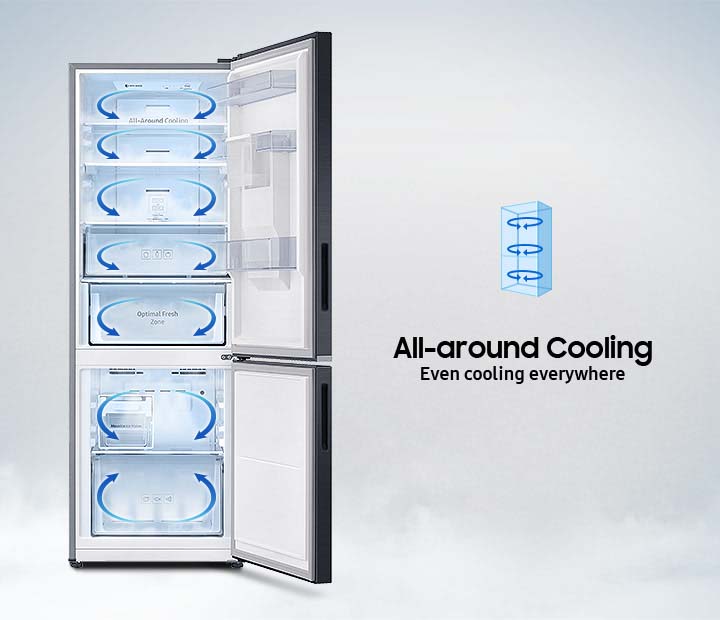 Công nghệ làm lạnh vòm - Tủ lạnh Samsung Inverter 310 lít RB30N4010S8/SV