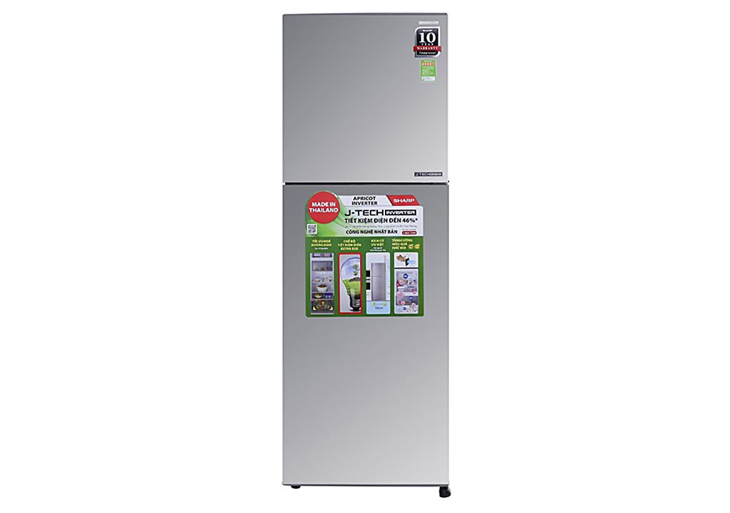 Tủ Lạnh Sharp ngăn đá trên 2 cửa Inverter 224 Lít SJ-X251E-DS