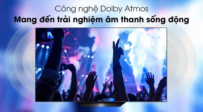 Smart Tivi OLED LG 4K 65 inch 65B9PTA có công nghệ âm thanh Dolby Atmos