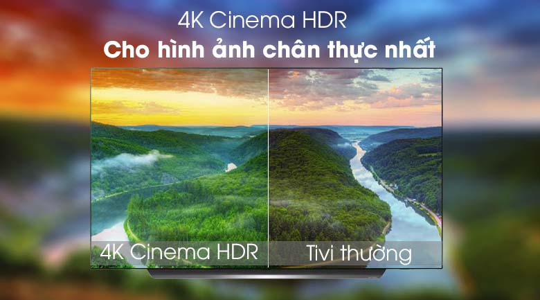 Smart Tivi OLED LG 4K 65 inch 65C9PTA có công nghệ 4K Cinema HDR 
