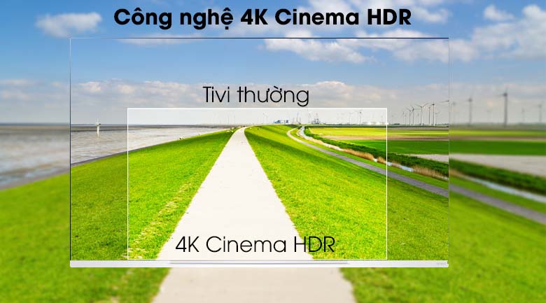 Smart Tivi OLED LG 4K 65 inch 65E9PTA có công nghệ 4K Cinema HDR