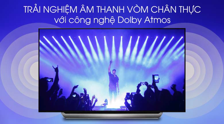 Smart Tivi OLED LG 4K 77 inch 77C9PTA có công nghệ Dolby Atmos