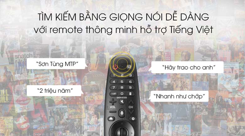 Smart Tivi OLED LG 4K 77 inch 77C9PTA - Tìm kiếm giọng nói hỗ trợ Tiếng Việt