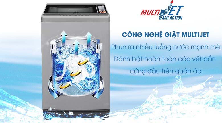 Công nghệ MultiJet - Máy giặt Aqua 9 Kg AQW-S90CT H2