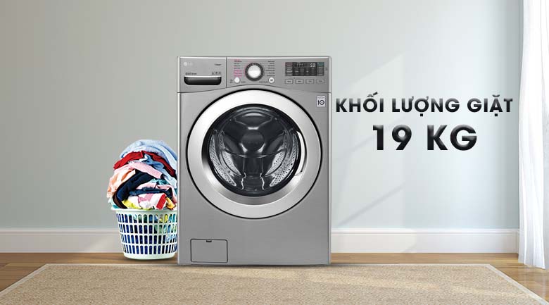 Khối lượng giặt 19 kg - Máy giặt LG Inverter 19 kg F2719SVBVB
