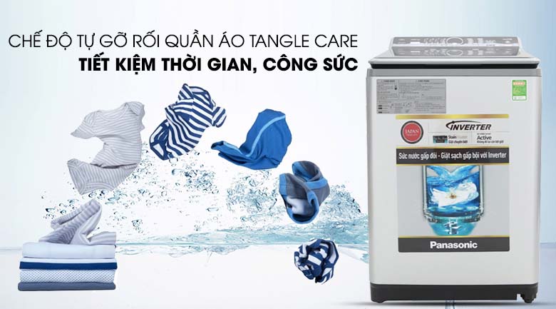 Chế độ tự động gỡ rối Tangle Care - Máy giặt Panasonic Inverter 11.5 Kg NA-FS11X7LRV