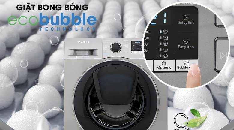 Eco Bubble - Máy giặt Samsung Addwash Inverter 10 kg WW10K54E0UX/SV
