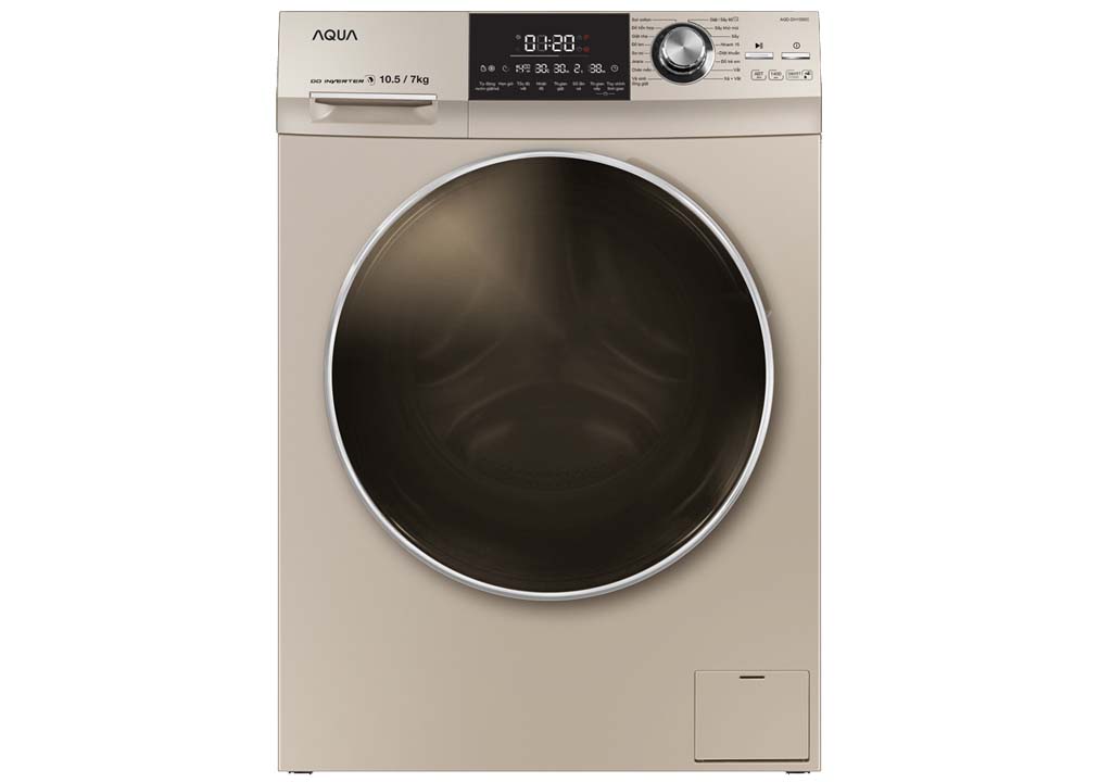 Máy giặt sấy Aqua lồng ngang 10.5Kg Inverter AQD-DH1050C