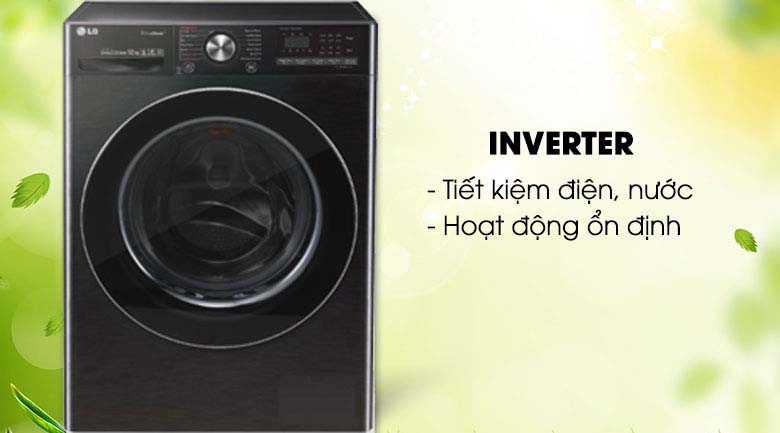 Công nghệ Inverter - Máy giặt sấy LG Inverter 10.5 kg FV1450H2B