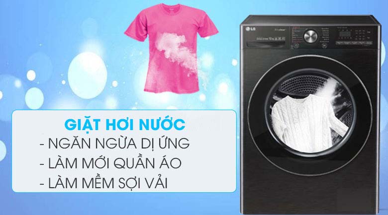 Giặt hơi nước - Máy giặt sấy LG Inverter 10.5 kg FV1450H2B